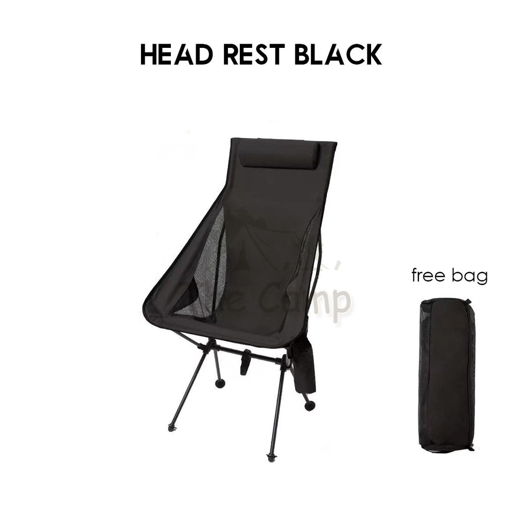 Camping Foldable Moon Chair High & Low Back Outdoor Folding Portable Picnic Aluminium Alloy Lightweight Naturehi