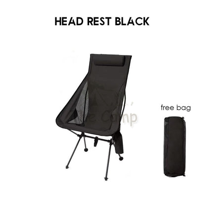 Camping Foldable Moon Chair High & Low Back Outdoor Folding Portable Picnic Aluminium Alloy Lightweight Naturehi