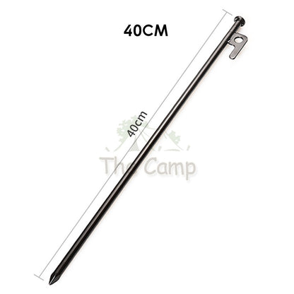 Camping Tent Steel Nail Peg and Pole Holder for Flysheet Tarp 20cm 30cm 35cm 40cm Awning Canopy Support Anchor