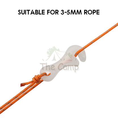 Camping Glow In The Dark Rope Tensioner String Guard Luminous Fluorescent Hanging Warning Safety Light Peg Nail Tent