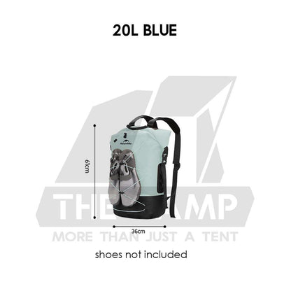 Naturehike Waterproof Backpack 20L 30L 40L Outdoor TPU Dry Wet Separation Storage Bag Ultralight Hiking Beach NH21FSB04