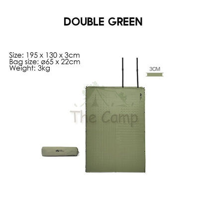Mobi Garden Camping Auto Inflate Sponge Bed Mattress Inflatable Single Double Outdoor Foldable Family Naturehike