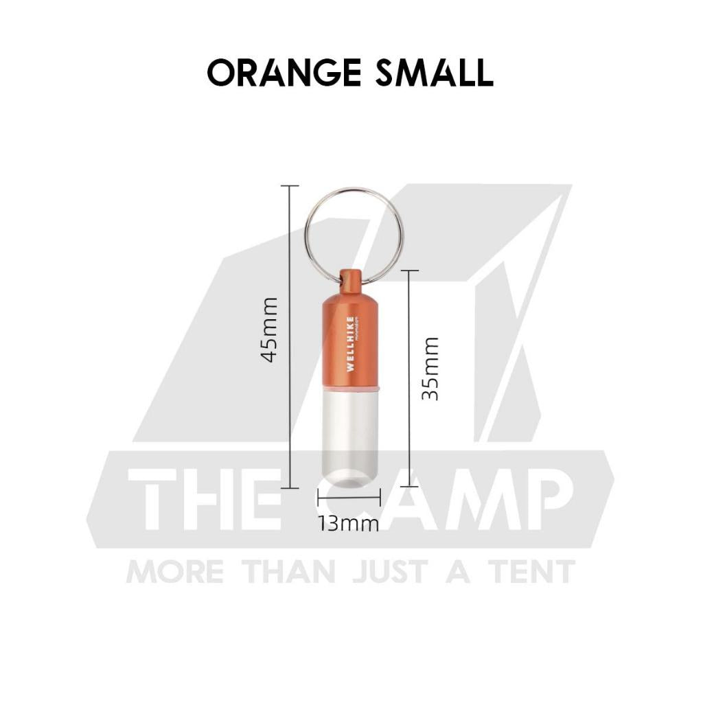 Wellhike SWS EDC Pill Capsule Sealed Waterproof Container Outdoor Camping Portable Small Bottle Mini Storage Keychain