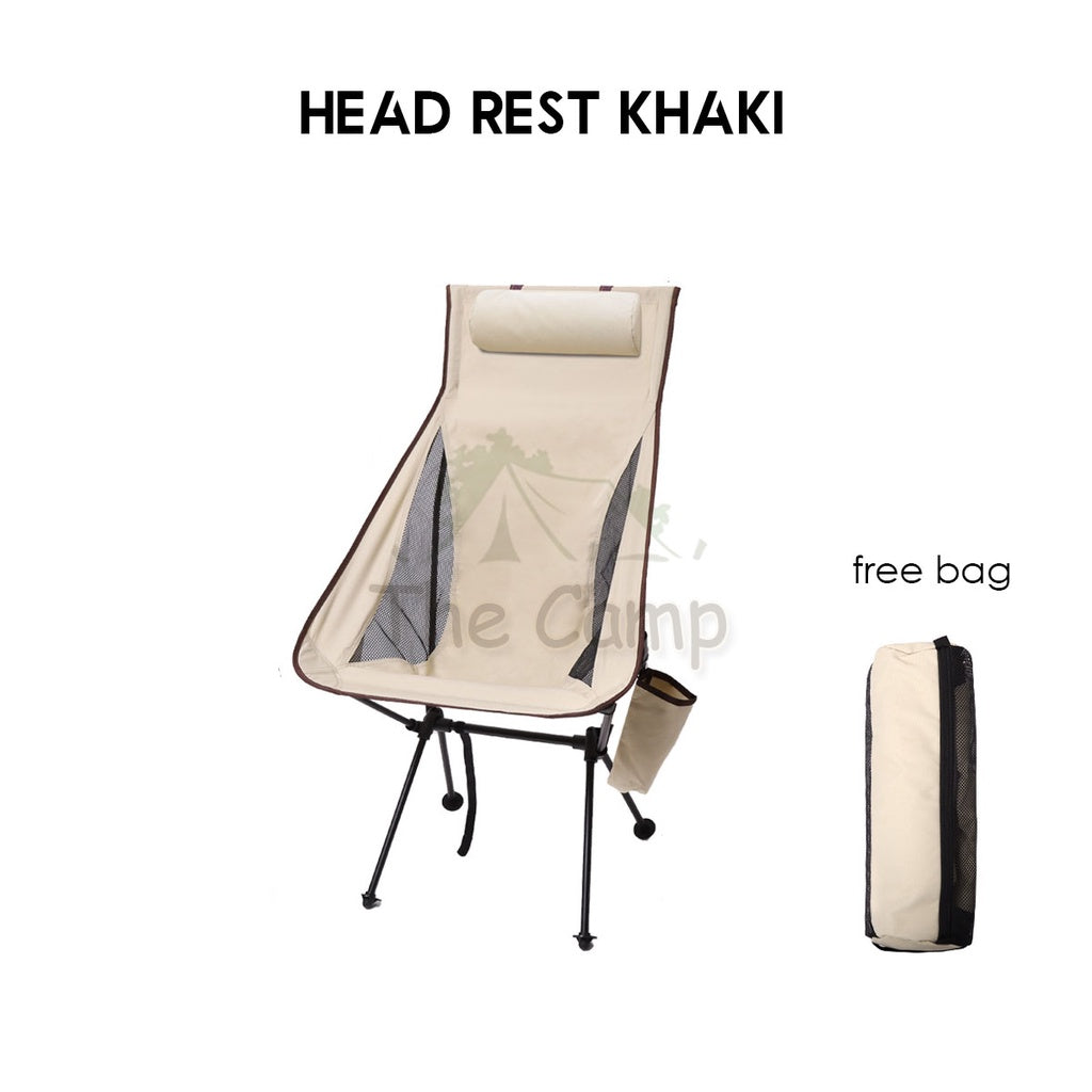 Camping Foldable Moon Chair High & Low Back Outdoor Folding Portable Picnic Aluminium Alloy Lightweight Naturehi
