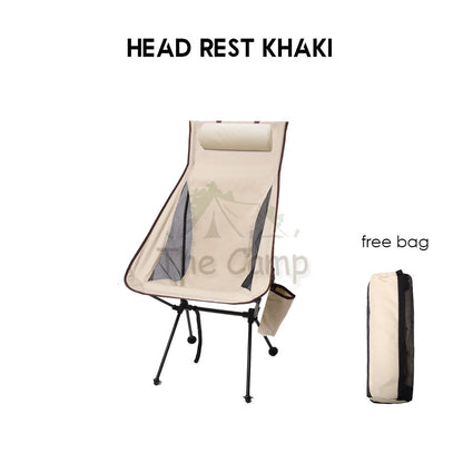 Camping Foldable Moon Chair High & Low Back Outdoor Folding Portable Picnic Aluminium Alloy Lightweight Naturehi
