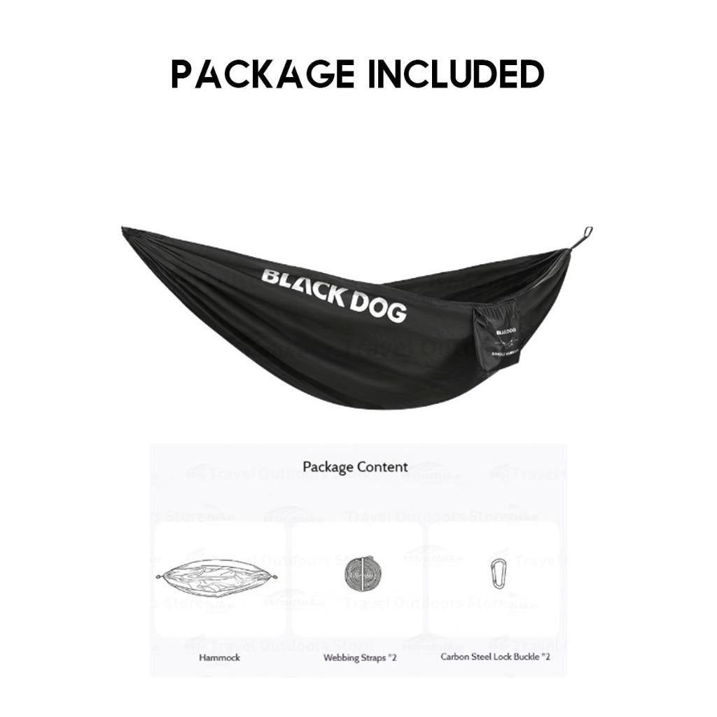 Blackdog Ultralight Hammock Double Size Anti Roll Design Adjustable Strap Outdoor Camping Buaian Gantung CBD2550WS071
