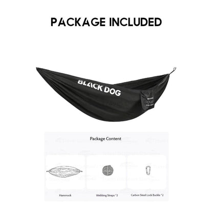 Blackdog Ultralight Hammock Double Size Anti Roll Design Adjustable Strap Outdoor Camping Buaian Gantung CBD2550WS071