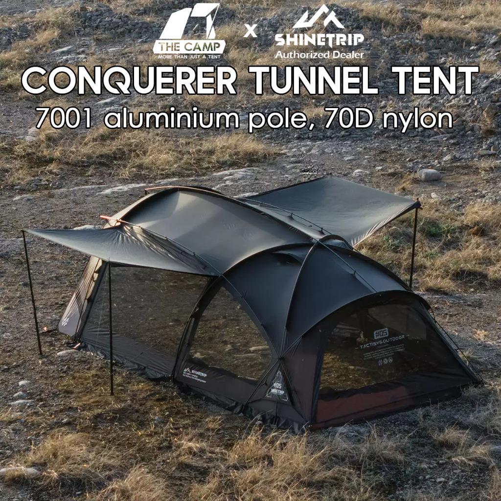 Shinetrip Conqueror Tunnel Tent 7 series Aluminium 70D Premium Nylon Fabric PU3000mm 17m2 Khemah A603