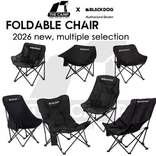 Blackdog Foldable Chair Camping Outdoor Foldable Folding Moon Chair Tent Table Flysheet Black CBD2300JJ020 CBD2300JJ026