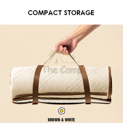 Mobi Garden Portable Carpet Line Friends Collaboration Large Compact 2 3 4 People Picnic Mat Splashproof Outdoor Camp