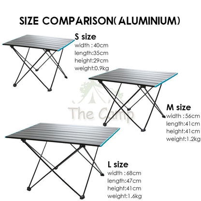 Outdoor Folding Aluminium / Cloth Camping Table Portable Small Compact Foldable Picnic BBQ Egg Roll Chair Flysheet Rope