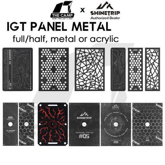 Shinetrip IGT Panel Metal Version 1 Unit Half Unit Plate for IGT Table Outdoor Camping Modular Meja A454