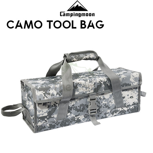 Multipurpose Camping Tool Bag Hammer Nail Tent Peg Portable Outdoor Multifunction Foldable Camo