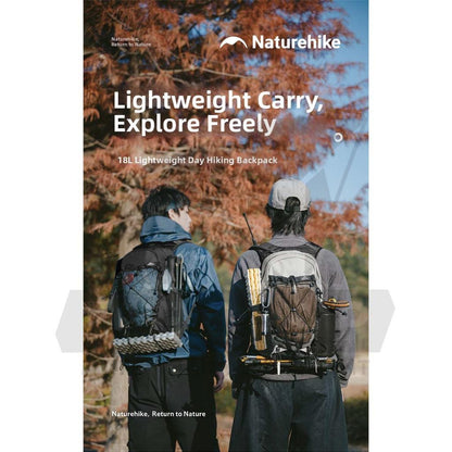 Naturehike Longwa 20L Hiking Bag Light Weight Backpack Day Trip Breathable Mesh Camping Travel CNK2550XB016