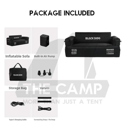 Blackdog Dream Maker Sofa Inflatable Air Pillar Built in Pump Outdoor Camping Chair Inflation Bed Mattress CBD2550WS072