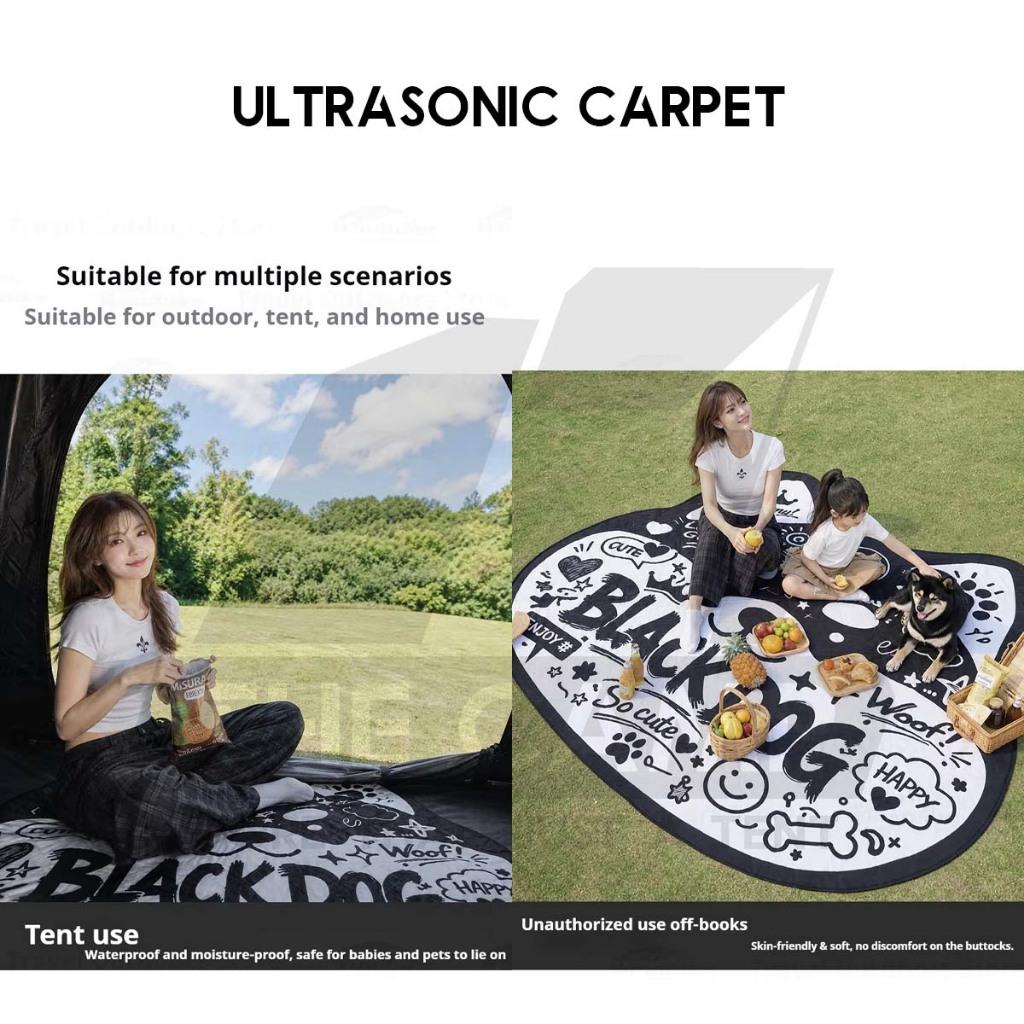 Blackdog Ultrasonic Carpet Picnic Mat Black Doggy Cute Portable Waterproof Outdoor CBD2650WS020 CBD2650201010