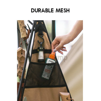 Naturehike Triangle Rack Side Bag Hanging Storage Camping Picnic Tripod Outdoor Cutlery Organizer Peg Flysheet Nail Rope