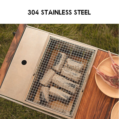 Naturehike Stainless Steel BBQ Grill IGT Module Modular Outdoor Camping Portable Folding Stove Picnic