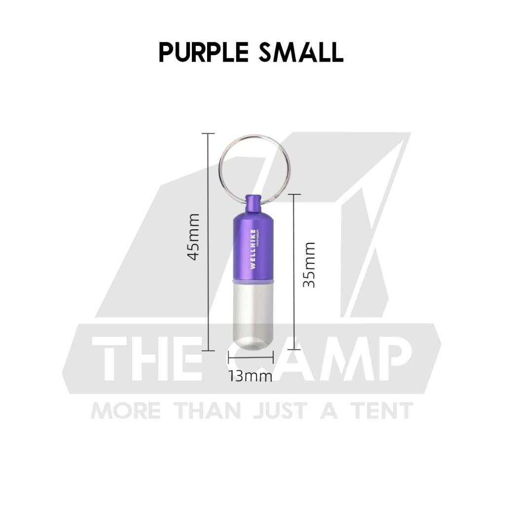 Wellhike SWS EDC Pill Capsule Sealed Waterproof Container Outdoor Camping Portable Small Bottle Mini Storage Keychain