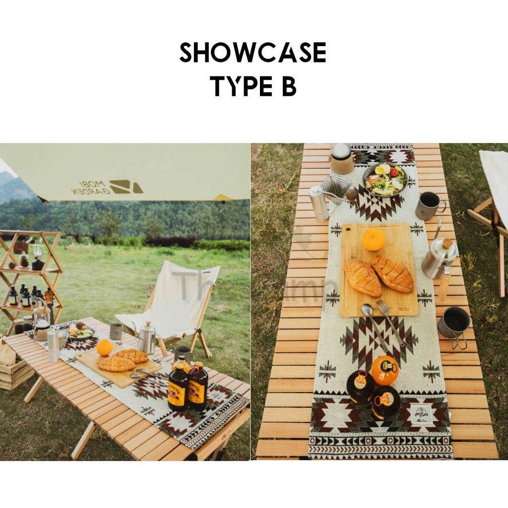 Mobi Garden Camping Table Cloth Outdoor Picnic Mat Tent Rope Flysheet Rope Pole Bag Nail Bucket Bed LED Light Chair