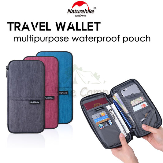 Naturehike Waterproof Travel Wallet Waterproof Passport Holder Coin Bag Purse Camping Tent Nail Peg Rope Table Chair
