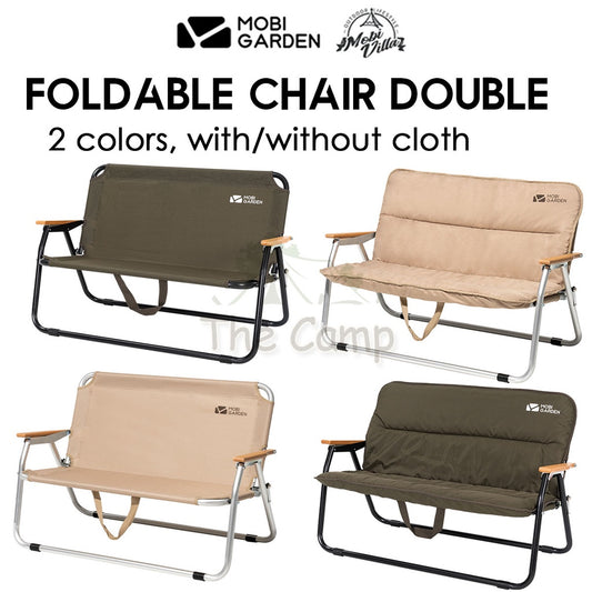 Mobi Garden Foldable Double Chair Camping With Cover Hiking Tent Nail Peg Flysheet Table Rope Pole Bed Naturehike