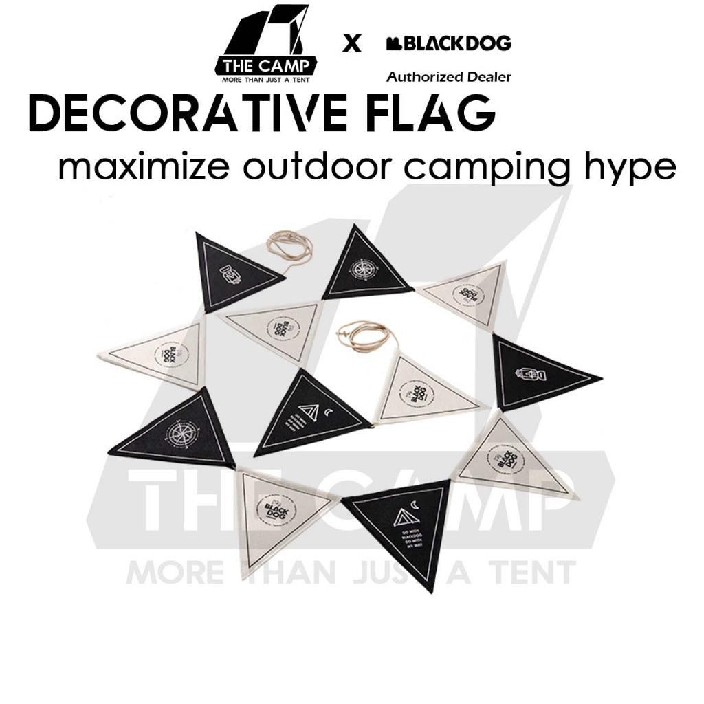 Blackdog Camping Atmosphere Flag Lattice Design Portable Birthday Party Picnic Tent Decorative 12 Flag 4M BD-QZ001