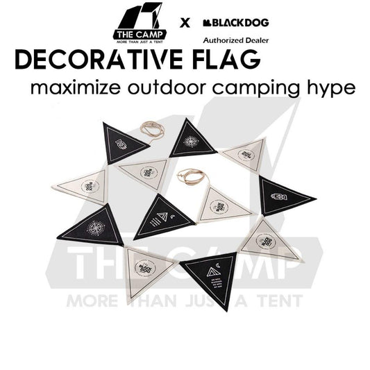 Blackdog Camping Atmosphere Flag Lattice Design Portable Birthday Party Picnic Tent Decorative 12 Flag 4M BD-QZ001