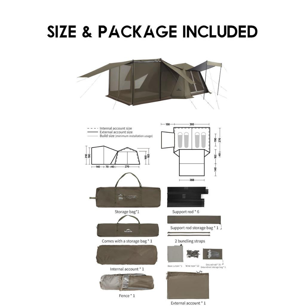 Naturehike Village 13 TiBlack Flagship PRO Auto Tent Automatic Ultimate Ti Black TiBlack PRO Outdoor Camping CNH22ZP004