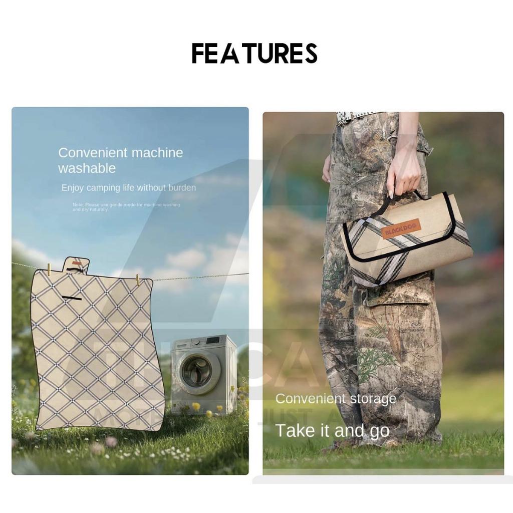 Blackdog Portable Mat Picnic Carpet Waterproof Soft Comfortable Washable Moisture-Proof Floor 600D Oxford CBD2550WS013