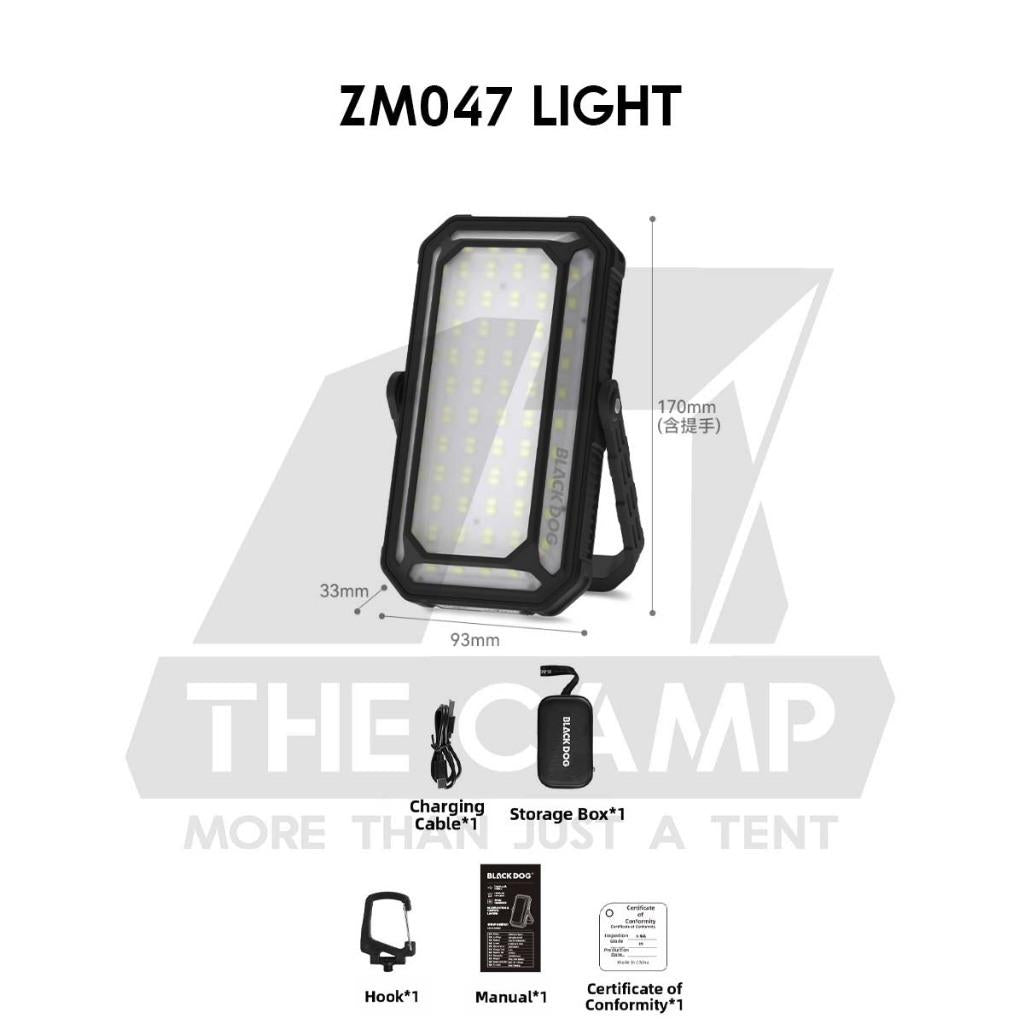 Blackdog Solar Light ZM047 Multipurpose 10000mah Rechargeable Battery Outdoor Camping Lampu Terang CBD2550ZM047