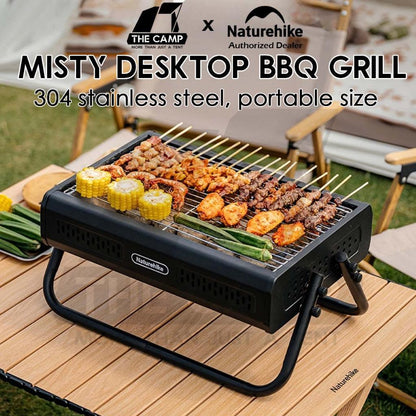 Naturehike Misty Desktop BBQ Grill Charcoal Rack Portable Grill Folding Grills Stove Barbecue CNK2650CF011