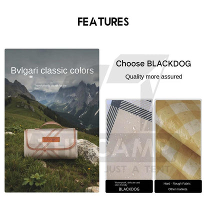 Blackdog Portable Mat Picnic Carpet Waterproof Soft Comfortable Washable Moisture-Proof Floor 600D Oxford CBD2550WS013