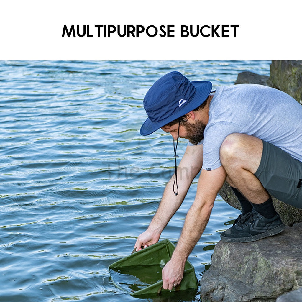Naturehike Camping Foldable Water Bucket Portable Waterproof Square 13 L Litre Outdoor Gear Equipment Mobi Garden