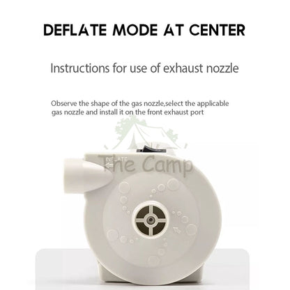Naturehike Inflate Deflate Air Pump Portable Camping Bed Built in Battery Mattress Tent Flysheet Tarp Table Chair Bag