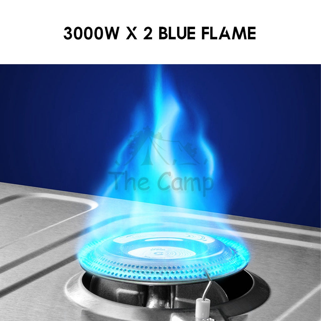 Naturehike Portable Suitcase Double Head Furnace Gas Stove Foldable 3000W Outdoor Camping Folding Burner BBQ NH22RJ001