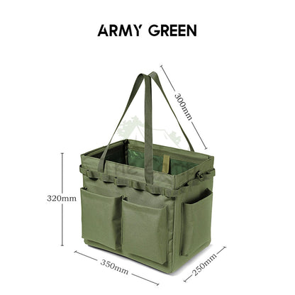 Outdoor Camping Storage Bag Big Capacity Heavy Duty Standable Reinforced Oxford Cloth Hiking Travelling Fishing