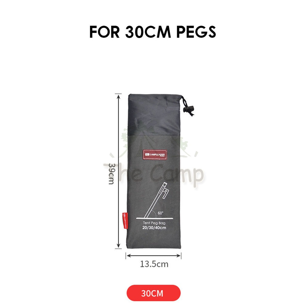 Camping Nail Peg Storage Bag 20cm 30cm 40cm Stake Holder Case Pouch Khemah Canopy Paku Beg Steel Aluminium Nail