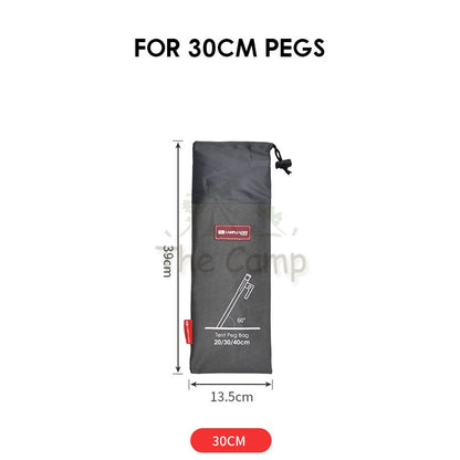 Camping Nail Peg Storage Bag 20cm 30cm 40cm Stake Holder Case Pouch Khemah Canopy Paku Beg Steel Aluminium Nail