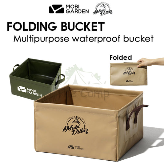 Mobi Garden Camping Foldable Water Bucket Portable Waterproof Square 13 L Litre Outdoor Gear Equipment Naturehike