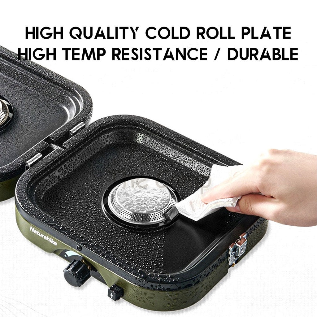 Naturehike Portable Double Head Furnace Gas Stove Foldable 2300W Outdoor Camping Folding Burner Picnic BBQ Kovea Cube