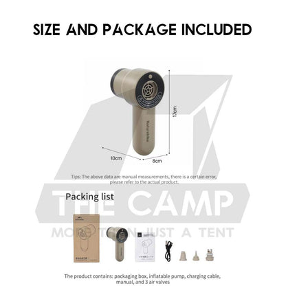 Naturehike Handheld Pump for Air Bed Mattress Tent Inflate Deflate 2psi Flysheet Dome Tarp CNK2450ZM017