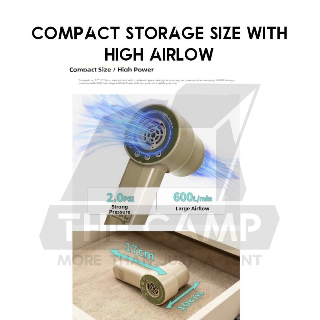 CC Handheld Pump Brushless for Sofa Air Bed Mattress Tent Inflate Deflate 2psi Flysheet Dome Tarp