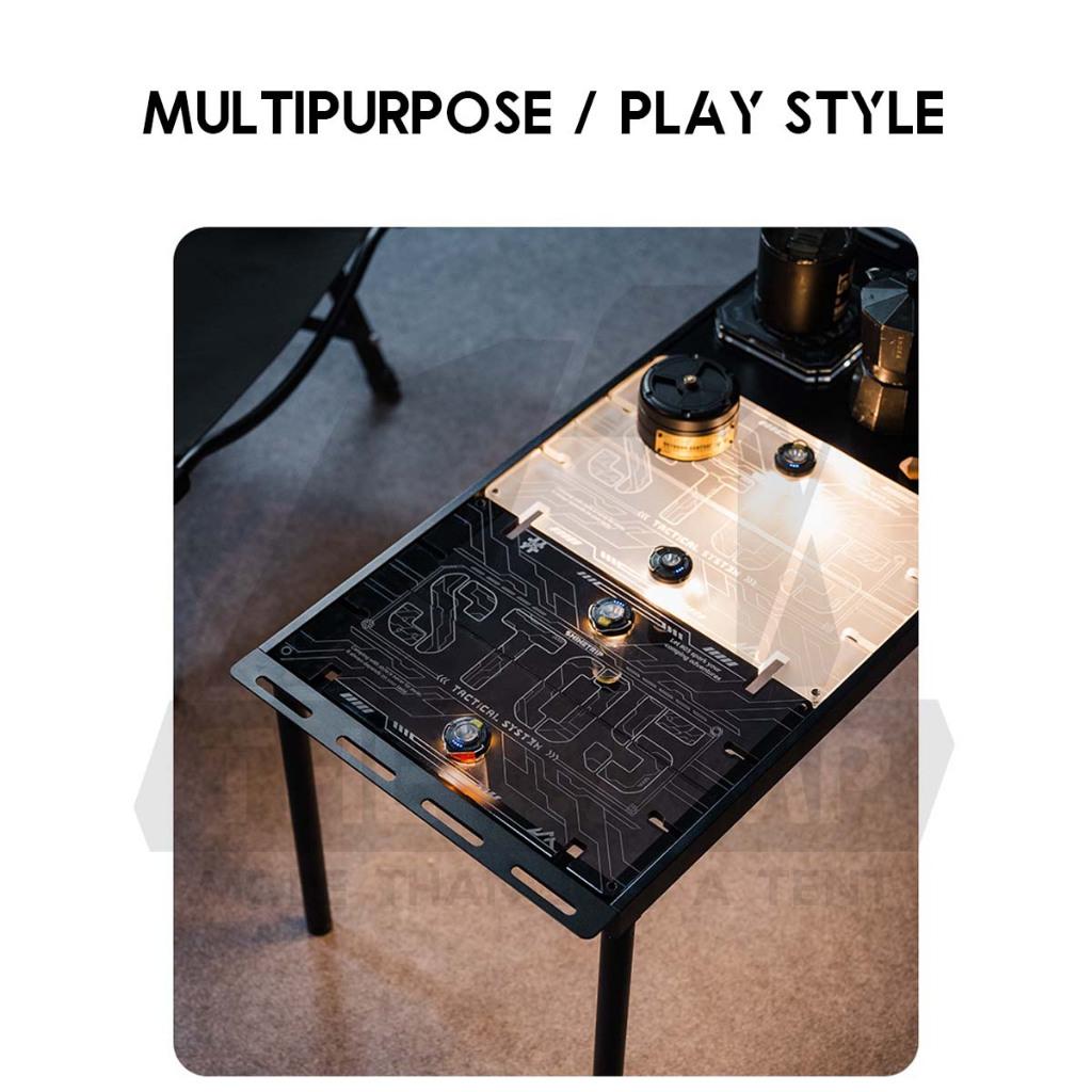 Shinetrip Arcylic IGT Panel / Stool Coffee Table Tactical Style Module Expansion Light Lamp Transparent Black Meja A568