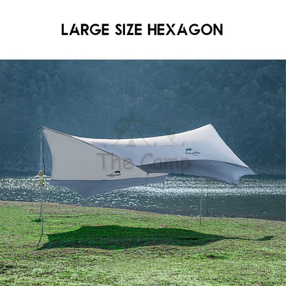 Naturehike Hexagon Tarp Flysheet Silver Coated Coating UPF 50+ Camping Waterproof Canopy Tent Awning Beach Sun Tent