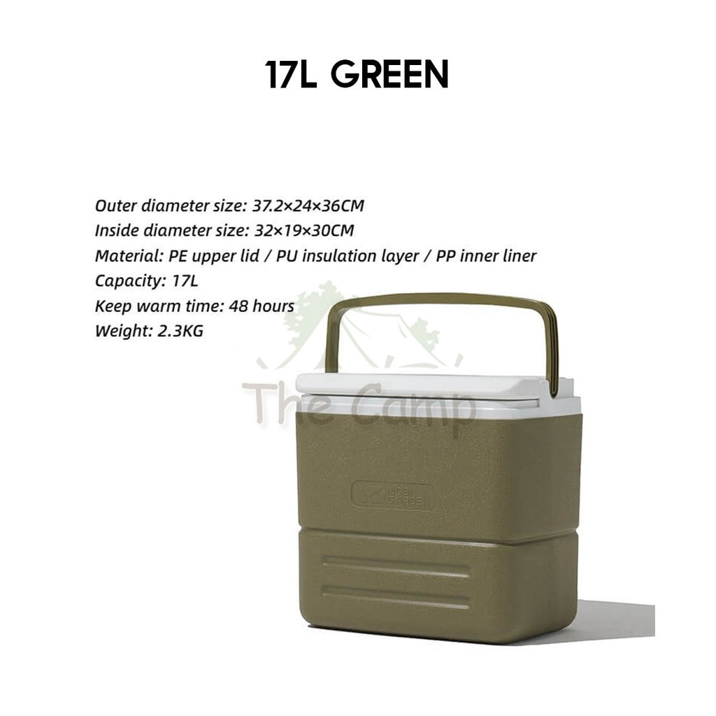 Mobi Garden Portable Cooler Box Ice Box Camping Outdoor Picnic Insulated Food Trolley Storage Box 17L 26L Freezer