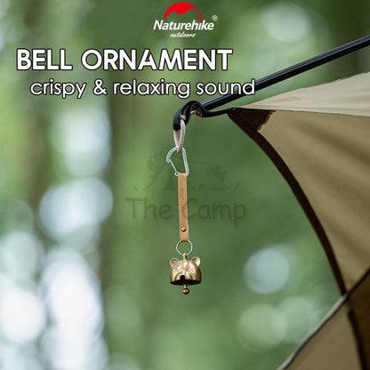 Naturehike Outdoor Camping Brass Hanging Bell Ornaments Wind Chime Bear Ring