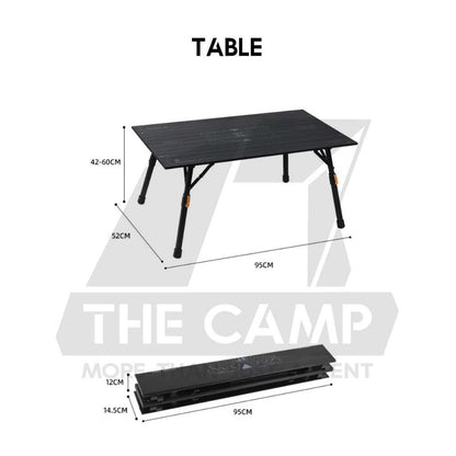 Shinetrip 4 Fold Table Adjustable Height Aluminium Alloy 1 piece Design Tactical Side Expansion IGT Panel A599