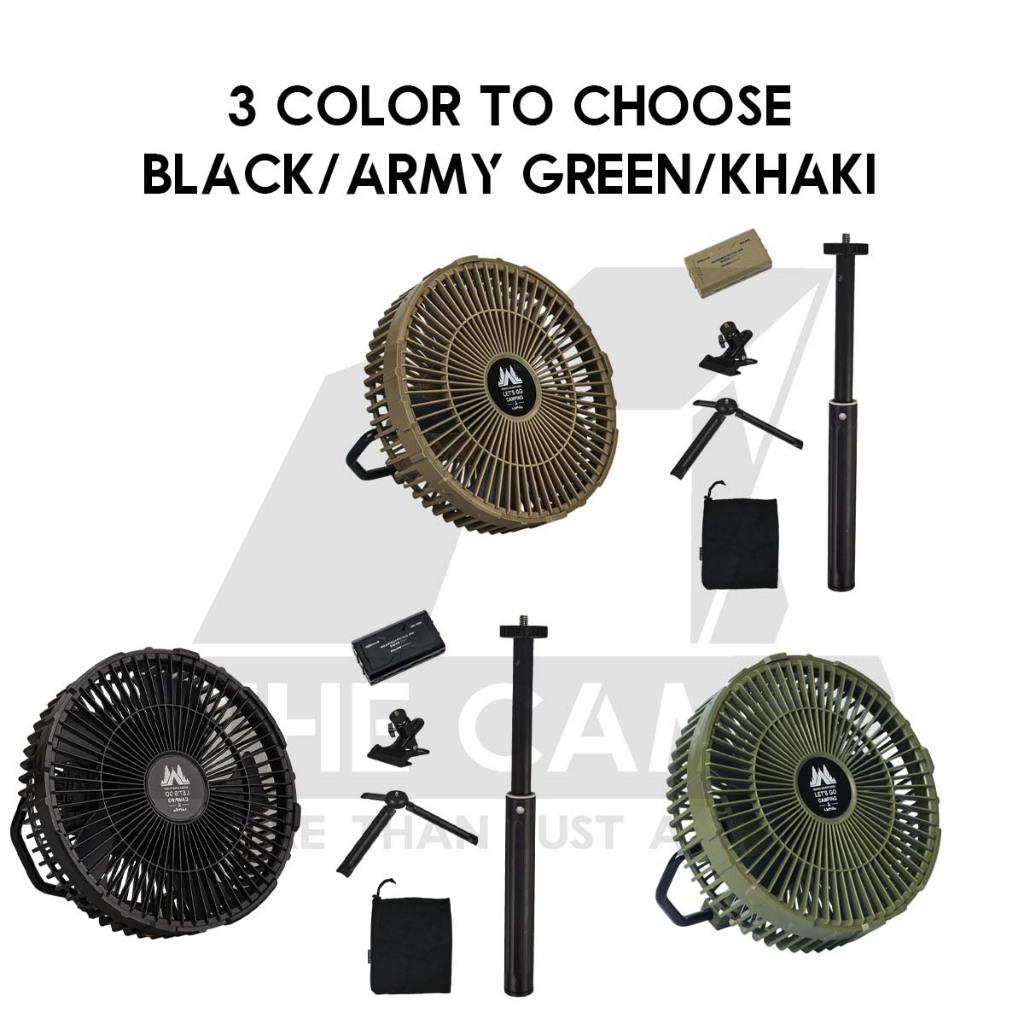 Wellhike SWS Wilderness Tactical Fan 10000mah Battery Swapping Tripod Clip Turbo Outdoor Camping Kipas Angin