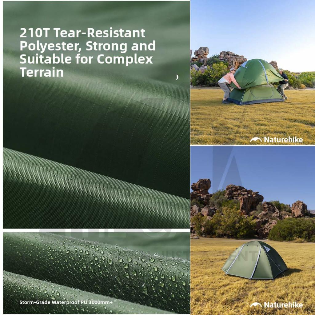 Naturehike Bleik Series Tent 2-3 Person 2pax 3pax Waterproof Ultralight Hiking UPF50 Outdoor Camping Khemah CNK2550WS038